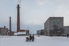 Lowosero, die Hauptstadt der russischen Samen.