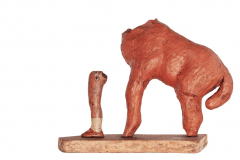 Walking With the Red Dog / Spaziergang mit dem roten Hund / Гуляя с красной собакой