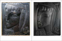 Metallrelief ´´Chewsurin´´